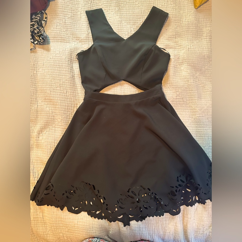 Black short dress